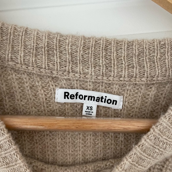 Reformation Cropped Wool Sweater - Picture 2 of 3